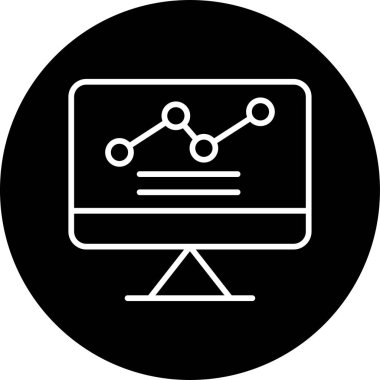 düz biçimli analiz iş veri simgesi