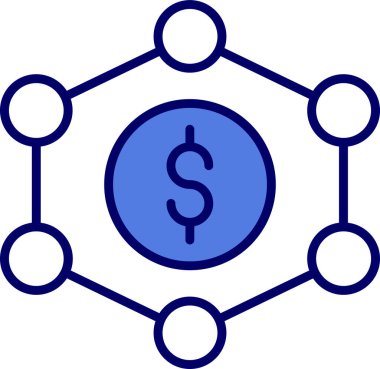 Engelleme zinciri. Web simgesi basit tasarım