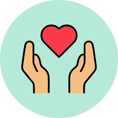 Seni seviyorum ikon vektör çizimi