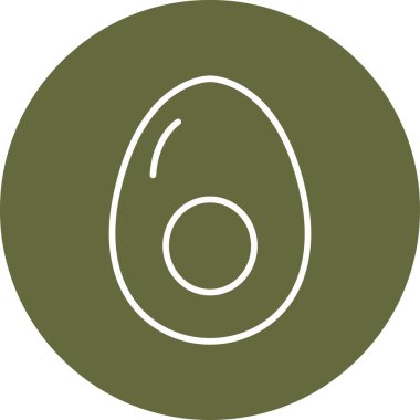 Yumurta ağ simgesi, basit vektör illüstrasyonu