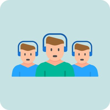 Takım. Web simgesi basit illüstrasyon