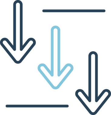 Basit oklar. Web simgesi illüstrasyonu