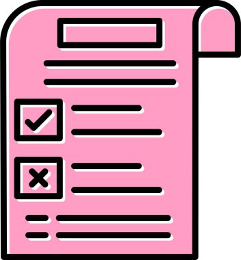 Kurallar. Web simgesi basit illüstrasyon