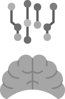 Zeka simgesi vektör illüstrasyon tasarımı