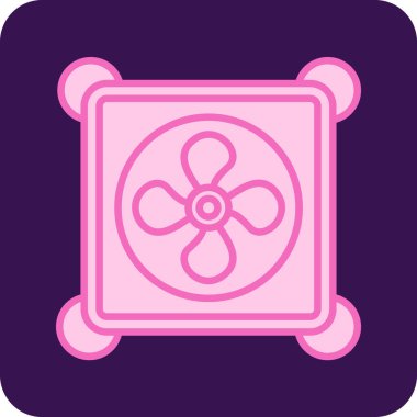 fan simgesi, vektör illüstrasyonu basit tasarım