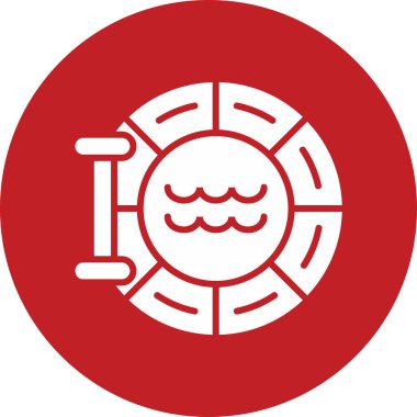 Porthole web simgesinin vektör illüstrasyonu