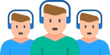 Takım. Web simgesi basit illüstrasyon