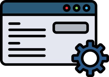 Basit Metin simgesi, vektör illüstrasyonu