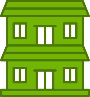 Oturum simgesinin basit doğrusal çizimi