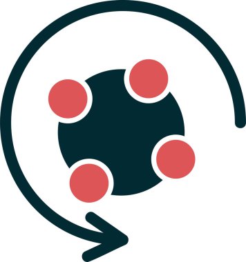 Metabolizma ağ ikonu vektör çizimi