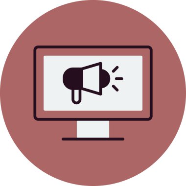 Eylem simgesine çağrı, vektör illüstrasyonu