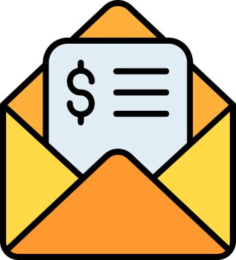 Mektup. Web simgesi basit tasarım 