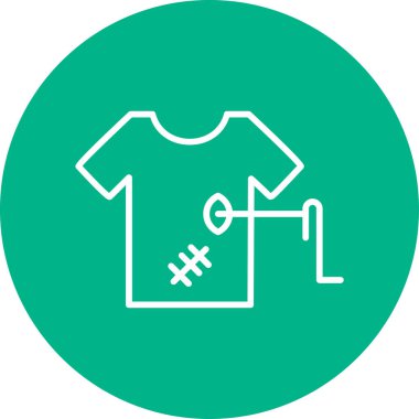 Giysi simgesi, vektör illüstrasyonu onarılıyor