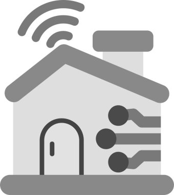 Akıllı ev. Web simgesi basit tasarım