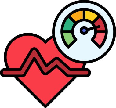 Düz biçimli basit hipertansiyon simgesi