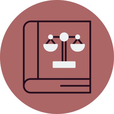 Hukuk. Web simgesi basit tasarım