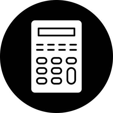 Calculator icon, vector illustration simple design
