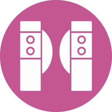 Turnike Simgesi Beyaz Arkaplanda İzole Edildi 