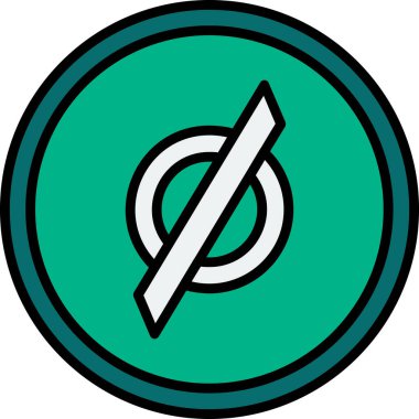 boş işaret simgesi, vektör illüstrasyonu basit tasarım