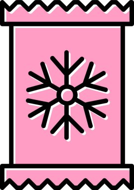 kar tanesi web simgesi, vektör çizim 