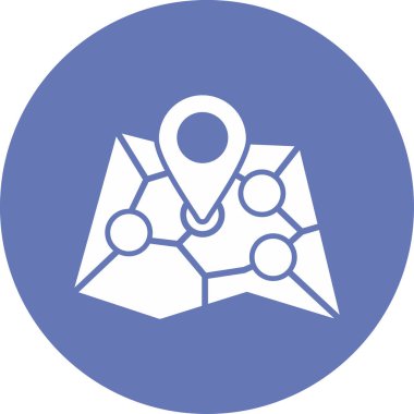 harita pin ikonu vektör illüstrasyonu 