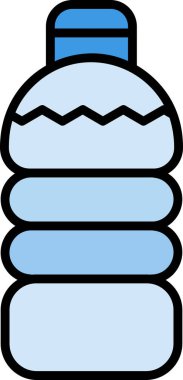 su şişesi simge vektör çizim