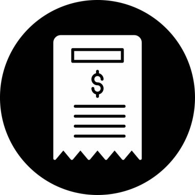 Bill simgesi, vektör illüstrasyonu basit tasarım