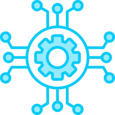 Bilgi ağı web simgesi basit illüstrasyon