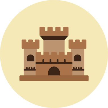 kale ikonu vektör illüstrasyonu 