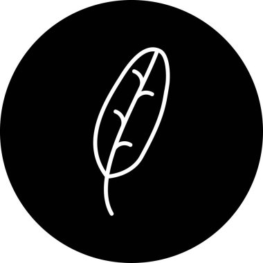 Muz Yaprağı simgesi, vektör illüstrasyonu  