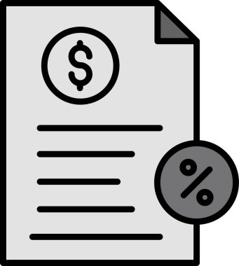 Dijital platformlar için soyut bir vergi belgesi içeren vektör tasarımı.