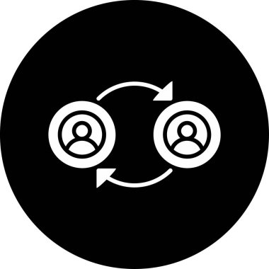 Peer Web simgesi vektör illüstrasyonuna aktar