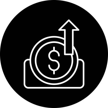 Ekonomik Kriz web simgesi vektör illüstrasyonu