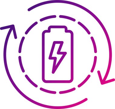 Enerji simgesinin vektör illüstrasyonu