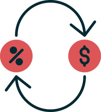 İş İade simgesinin vektör illüstrasyonu