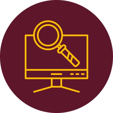 bilgisayar simgesi, vektör illüstrasyonu basit tasarım