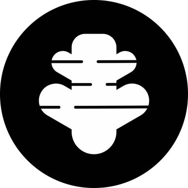 Ginger Simge Vektör İllüstrasyonu Beyaz Arkaplanda İzole Edildi 