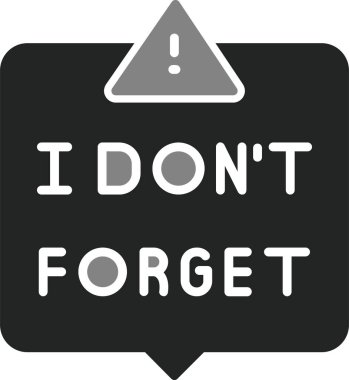 Etiketi unutma. vektör illüstrasyonu