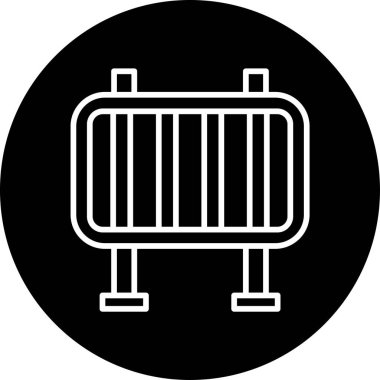 Bariyer ağ simgesi vektör illüstrasyonu