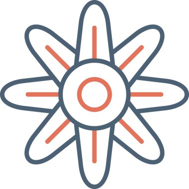 Lily çiçek vektör illüstrasyon simgesi