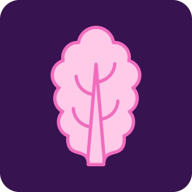 Ağaç. Web simgesi basit illüstrasyon 