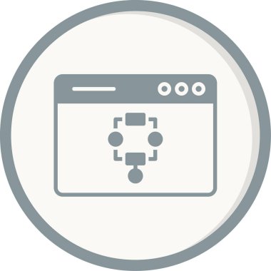 algoritma web simgesi vektör illüstrasyonu