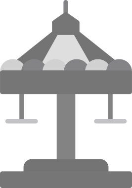 Atlıkarınca simgesinin vektör illüstrasyonu 