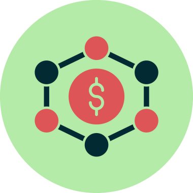 Engelleme zinciri. Web simgesi basit tasarım