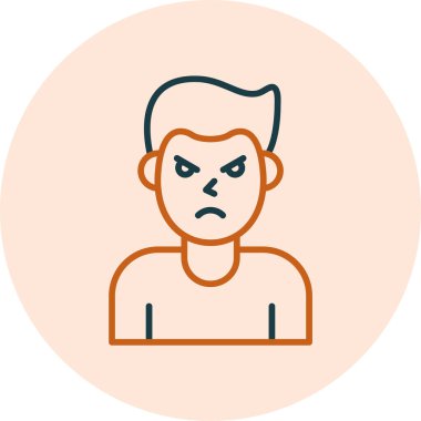 kızgın ifade vektör illüstrasyon tasarımı 