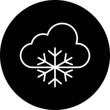 Hava serin. Web simgesi vektör illüstrasyonu