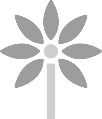 bitki çiçeği web simgesi basit vektör 