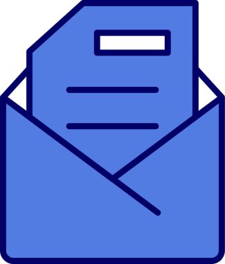 E-posta. Web simgesi basit illüstrasyon 