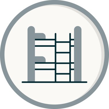 Bunk Bed web simgesi vektör illüstrasyonu