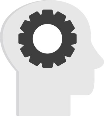 Beyin takımı, baş simge, vektör illüstrasyonu 